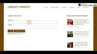 Library Management HTML Project