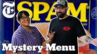 SPAM Thanksgiving! 2 Chefs Make Thanksgiving Dinner With Spam | Mystery Menu | NYT Cooking