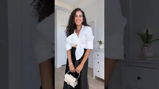 How to wear your button down shirt | Doranellys Patton #fashionhacks #shorts #shirt #style  #grwm