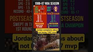 Michael Jordan doesn't know why Magic Johnson was mvp in 1987