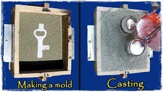 Aluminum casting for beer lovers  Casting a classic shape aluminum bottle opener