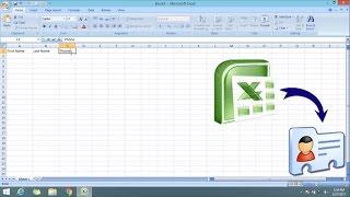 How To Convert Excel To VCard (VCF)