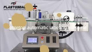 Tabletop Automatic Labeling Machine | Compact & Efficient Round Bottle Labeling Solution