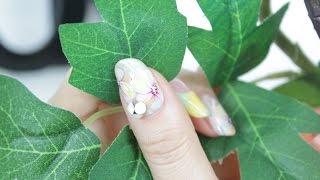 [미대의 네일컬렉션]14화_ 훈와리하나 네일아트 / ふんわり 花ネイルアート / Cotton Flower Nail Art