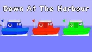 Down At The Harbour | NURSERY RHYME | RainbowRabbit | @rainbowrabbitsongs | #rainbowrabbitsongs