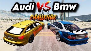 Audi Vs Bmw Super Sports Car Track Parkour Challenge #1 BeamNG Drive