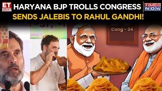 BJP Sent 1kg Jalebis To Congress Rahul Gandhi, Next Level Trolling By Haryana BJP Post Election Win