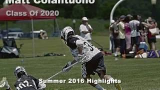 Matt Colantuono Class of 2020 Summer 16' Lacrosse