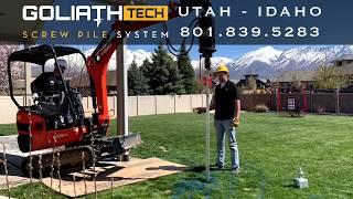 GoliathTech Utah - Helical Piles for Decks