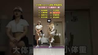 4分钟tabata 跟练,来跟我一起动起来,在家也能瘦肚子