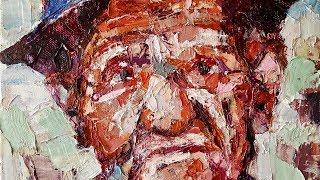 Painting A Portrait with Brush Strokes and Palette Knife | How To Paint A Portrait