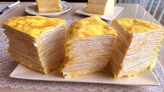 만들자마자 순삭! 쌓아두고 먹고 싶은 크레이프 케이크/성심당 공개 레시피로 만든 CREPE CAKE