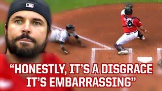 Fined for criticizing the call on this play, a breakdown