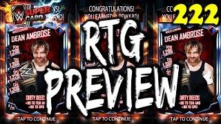WWE SUPERCARD S2 #222 – SURVIVOR FUSION REWARDS + DEAN AMBROSE RTG PREVIEW