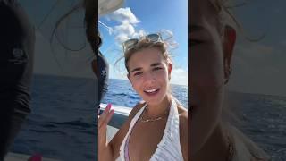 KAI TRUMP SINGS SONG ON LUXURY BOAT