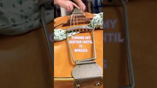 You can’t stop me! #brokenguitar #suspense #satisfying #shorts #guitar #notaluthier