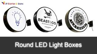 Round LED Light Box Signs