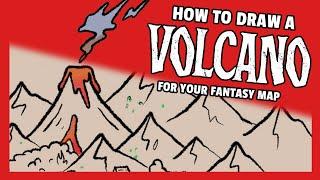  Volcano Map Drawing Tutorial & Worldbuilding!