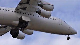  Jota Aviation BAe 146-200 Arrival at London Southend Airport!