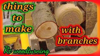 wood turning - from branch to (beautiful)