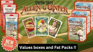 NEW RELEASE !!! 2024 Topps Allen & Ginter Baseball Retail ( Blasters and Fat Packs)