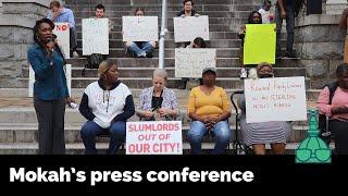 Mokah Jasmine Johnson's press conference on housing and homelessness