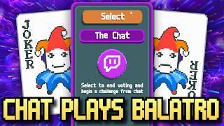 Chat Controls My Balatro Run