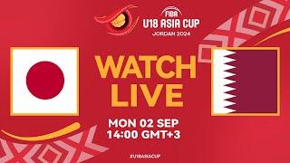 Group Phase | Japan v Qatar | Full Basketball Game | FIBA U18 Asia Cup 2024