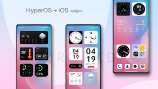  Latest HyperOS + iOS Widgets for MiUI | HyperOS Widgets  | AndroRadar