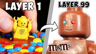 I Trapped CURSED LEGO Minifigures In 100 LAYERS of CANDY…