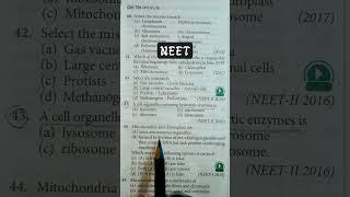 Eukaryotic cell (NEET) MCQ questions Motivational study status #neet #study #motivation