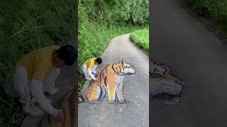 Amazing 3D Art Work 220 #3dart #artform #3dmodeling #funny #3dprinting #dog #3dstreetart #shorts