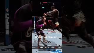 FLYING KNEE FOR THE KO #ufc #ufc5 #ufcshorts #flyingknee #onlinecareer #knockout #gervontadavis