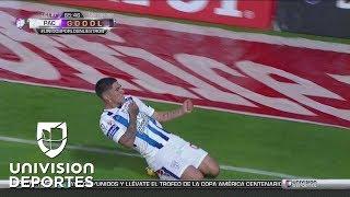 Víctor Guzmán cerró la goleada de Pachuca con un golazo