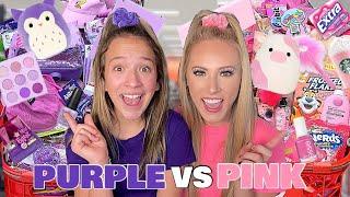 PURPLE ️ VS PINK  TARGET SHOPPING CHALLENGE (EXTREME NO BUDGET) 