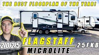 2025 FLAGSTAFF MICROLITE  25FKB: THIS COUPLES TRAVEL TRAILER DESERVES AN AWARD ITS PERFECT! MUST SEE