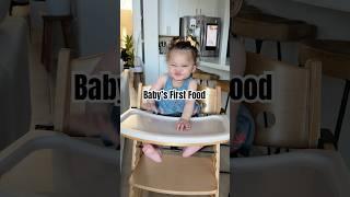 Baby’s First Food at 6 months old! #shorts #babyfood