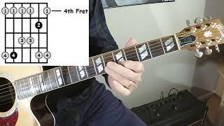 #3 - Beginner E Major Pentatonic Blues Scale in Position #3  -  Easy Acoustic Guitar Lesson