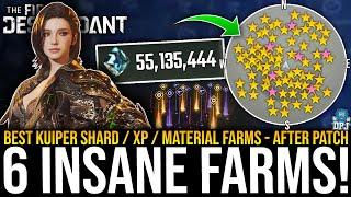 6 INSANE KUIPER SHARD FARMS / 500k Per Hour / Unlimited XP & Materials! - The First Descendant Guide