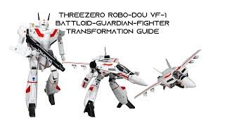 ThreeZero Robo-Dou VF-1 Transformation Battloid-Guardian-Fighter