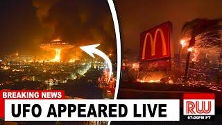 UFO Appears from CALIFORNIA FIRE! (Prophetic Warning for LA)