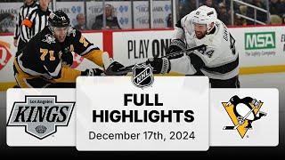 NHL Highlights | Kings vs. Penguins | December 17, 2024