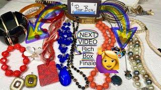 Rich Box Poor Box Jewelry Unboxing Finale! & Sale! Ep7 #costumejewelry