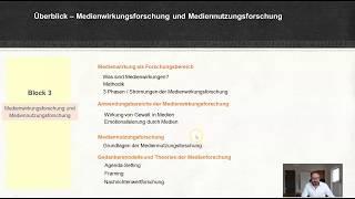 Medientheorie 19 Medienwirkungsforschung