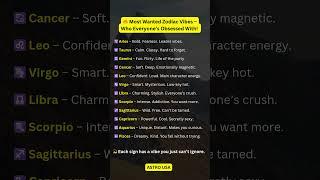  Most Wanted Zodiac Vibes #zodiac #zodiacsigns #astrology #astrologysigns #shorts #tarot #trending