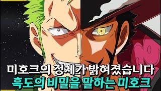 [ 원피스1152화 최신 네타 분석 ] 미호크의 정체가 밝혀졌습니다 흑도의 비밀이 드디어 풀리네요