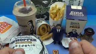 BURGER KING ADDAMS FAMILY PURPLE WHOPPER!