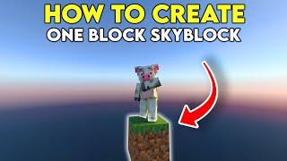 How to Create ONE BLOCK Skyblock in Minecraft Bedrock