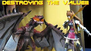 SH MonsterArts Monster Hunter Rathalos And Figma Shield Hero Raphtalia - Destroying The Value