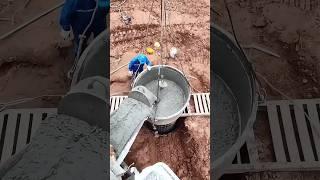 Concrete grouting # pile foundation construction#shorts